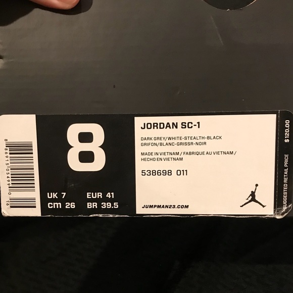 Men’s Size 8 Jordan SC-1 Sneakers - Picture 2 of 8